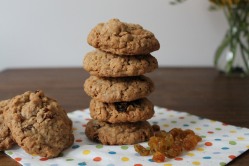 Cookies de avena y pasas